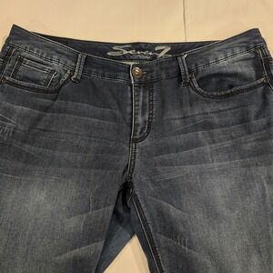 Seven7 Luxe Women's Skinny Jeans Distressed Size 18